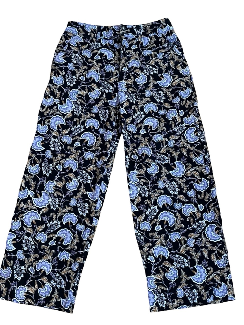 GARNET HILL PATTERNED CORDUROY PANTS